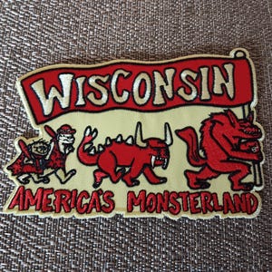Vintage Wisconsin Americas Monsterland Patch