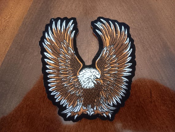 Vintage Bald Eagle Motorcycle Patch - image 1