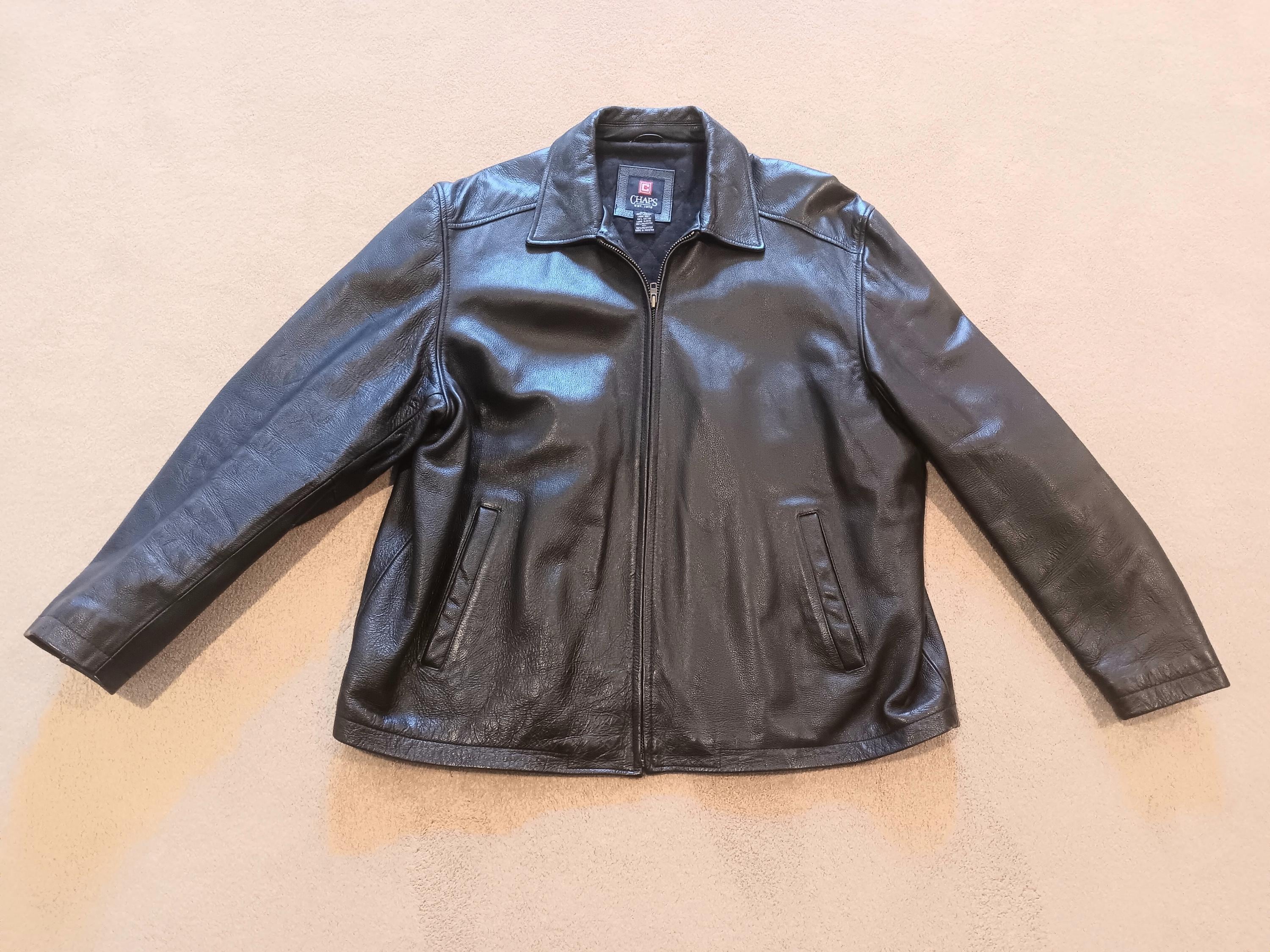 Vintage Gap Leather Jacket Mens - Etsy