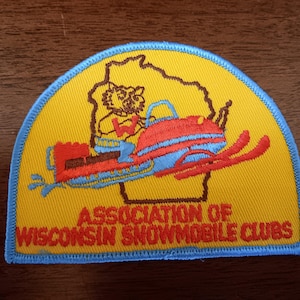 Vintage Association Of Wisconsin Snowmobile Club Patch