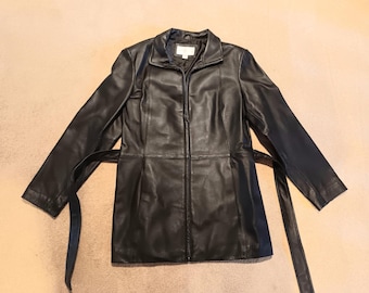 Vintage Worthington Leather Jacket Women's Size L - Etsy