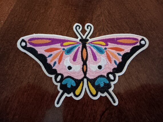 Vintage Butterfly Iron On Patch - image 1