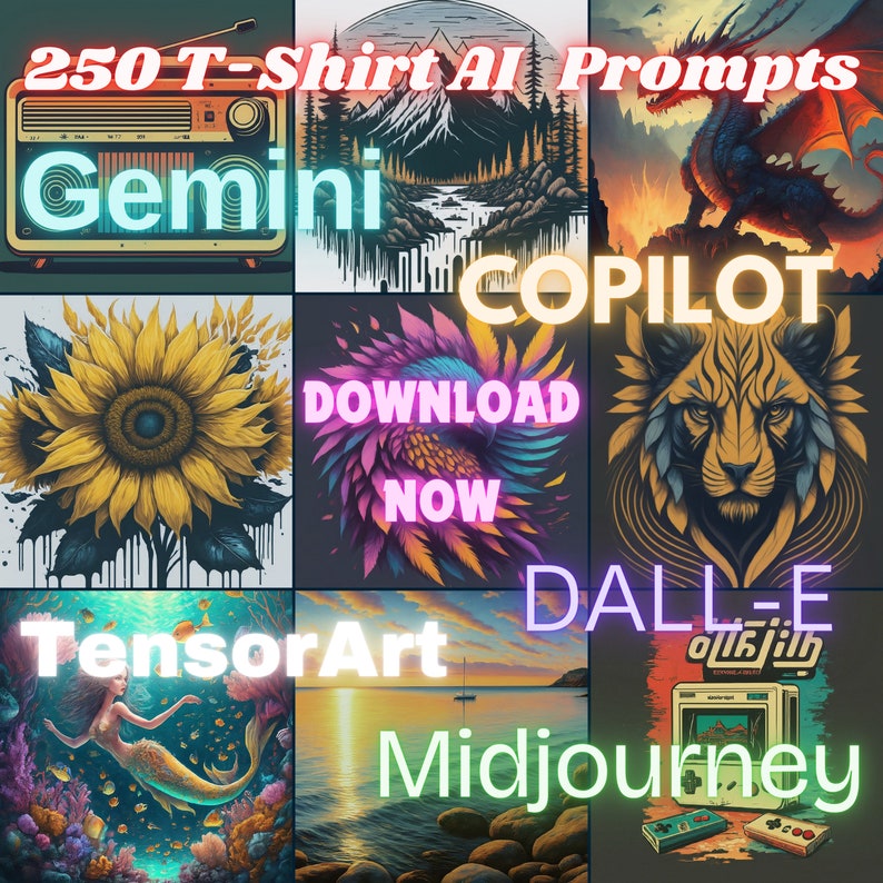 250 Customizable AI T-shirt Prompts (full Reuse) for Stunning ...