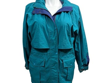Vintage 80s Eddie Bauer Gore-tex Womens M Jacket Teal Blue - Etsy