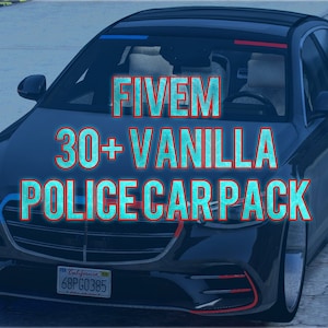 Fivem 30+ Vanilla Police Car Pack | Lore Friendly | Unbranded | Fivem Ready | High Quality |