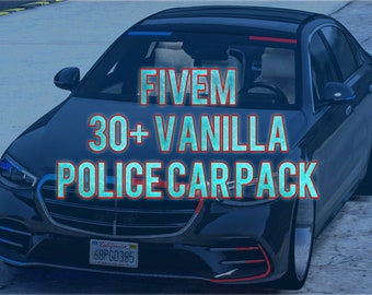 Fivem 30+ Vanilla Police Car Pack | Unbranded | Fivem Ready | High Quality |