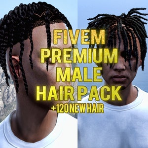 Pack de cheveux premium pour hommes Fivem | Module complémentaire | Prêt pour Fivem | Optimisé | Haute qualité |