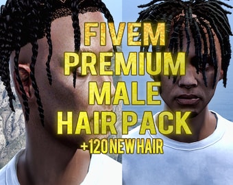 Pack de cheveux premium pour hommes Fivem | Module complémentaire | Prêt pour Fivem | Optimisé | Haute qualité |