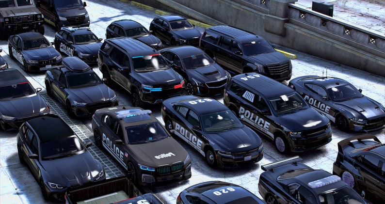 Fivem 30 Vanilla Police Car Pack Unbranded Fivem Ready High Quality image 6