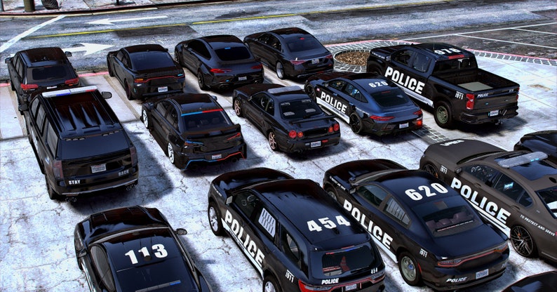 Fivem 30 Vanilla Police Car Pack Unbranded Fivem Ready High Quality zdjęcie 4