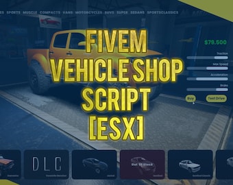 Fivem Vehicle Shop Script | ESX | Optimized | Stock System |