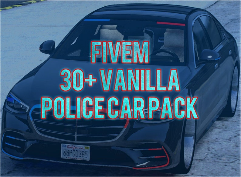 Fivem 30 Vanilla Police Car Pack Unbranded Fivem Ready High Quality image 1