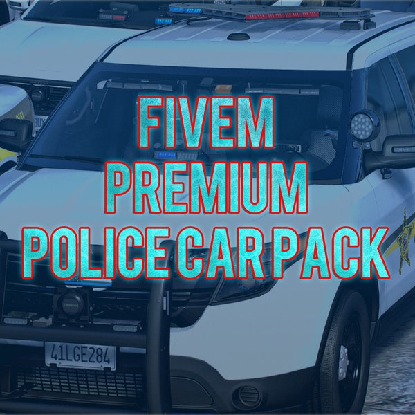 Fivem Premium Police Car Pack | Unbranded | Fivem Ready | High Quality |