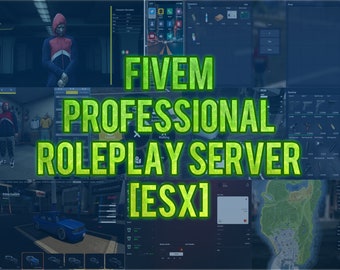 Pack serveur de jeu de rôle professionnel Fivem | ESX | Serveur prêt | Serveur terminé |