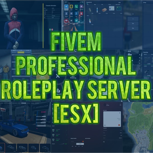 Fivem Professionelles Rollenspiel Paket | ESX | Bereit zum Servieren | Fertiggestellter Heber |