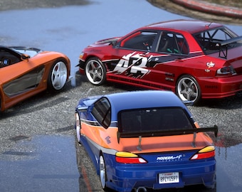 Fivem Fast and Furious Car Pack Fivem Ready Add-on Optimized