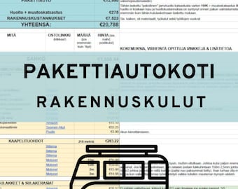 Pakettiauton raaktnuskustannukset