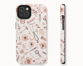 Registered Nurse Practitioner Retro Soft Aesthetic Phone Case, Gift For Nurse Case for iPhone 16, 15, 14, 13, 12, 11, Pro, Max and Others