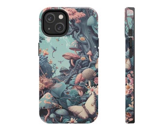 Enchanted Woodland Fairy iPhone Case, Magical Forest Scene Cover for iPhone 15, 14, 13, 12, 11, and Others