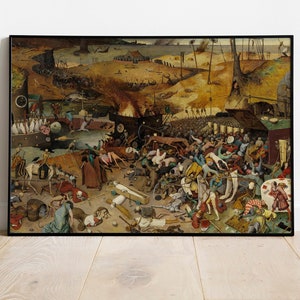 The Triumph of Death by Pieter Bruegel the Elder, Historical Digital Art, Large Wall Decor, Allegorical Printable Art Instant Download