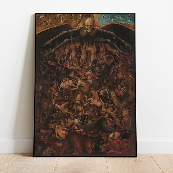 Last Judgement by Jan van Eyck, Religious Art Instant Download, Classic Masterpiece Art, Biblical Scene Printable Art, Renaissance Art