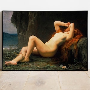 Mary Magdalene In The Cave by Jules Joseph Lefebvre, Religious Art Instant Download, Biblical Digital Art, Antique Printable Artwork
