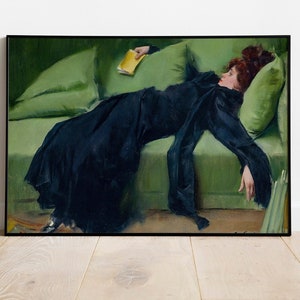 After the Ball by Ramon Casas y Carbó, Romantic Art Instant Download, Young Decadent Digital Art, Antique Printable Art, After the dance