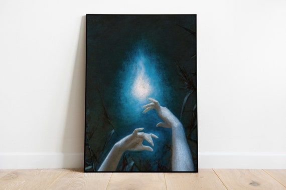 Will O the Wisp by Lev Lerch, Witch Hands Art Instant Download