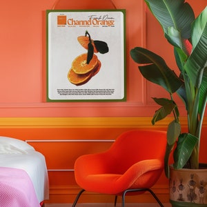 Arte de pared naranja del canal Frank Ocean, póster del álbum naranja del canal, arte de la pared de Frank Ocean, póster imprimible de Frank Ocean