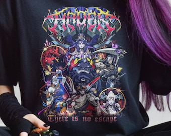Hades Spiel T-Shirt, Unisex Vintage 90er Jahre Rap Hip-Hop Grafik-T-Shirt