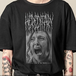 Erfelijk T-shirt, uniseks A24 2018 Black Metal Horror Film-T-shirt