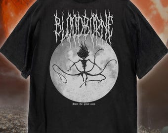 Bloodborne T-Shirt, Unisex Moon Presence FromSoftware Metal Video Game Tee