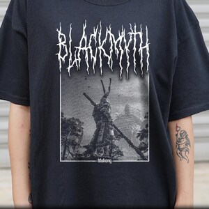 Black Myth Wukong T-Shirt, Unisex Black Metal Style Game Science Shirt image 2