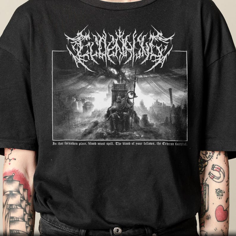 Shadow of the Erdtree T-Shirt, Elden Ring FromSoftware Unisex Metal Style Game Shirt image 4