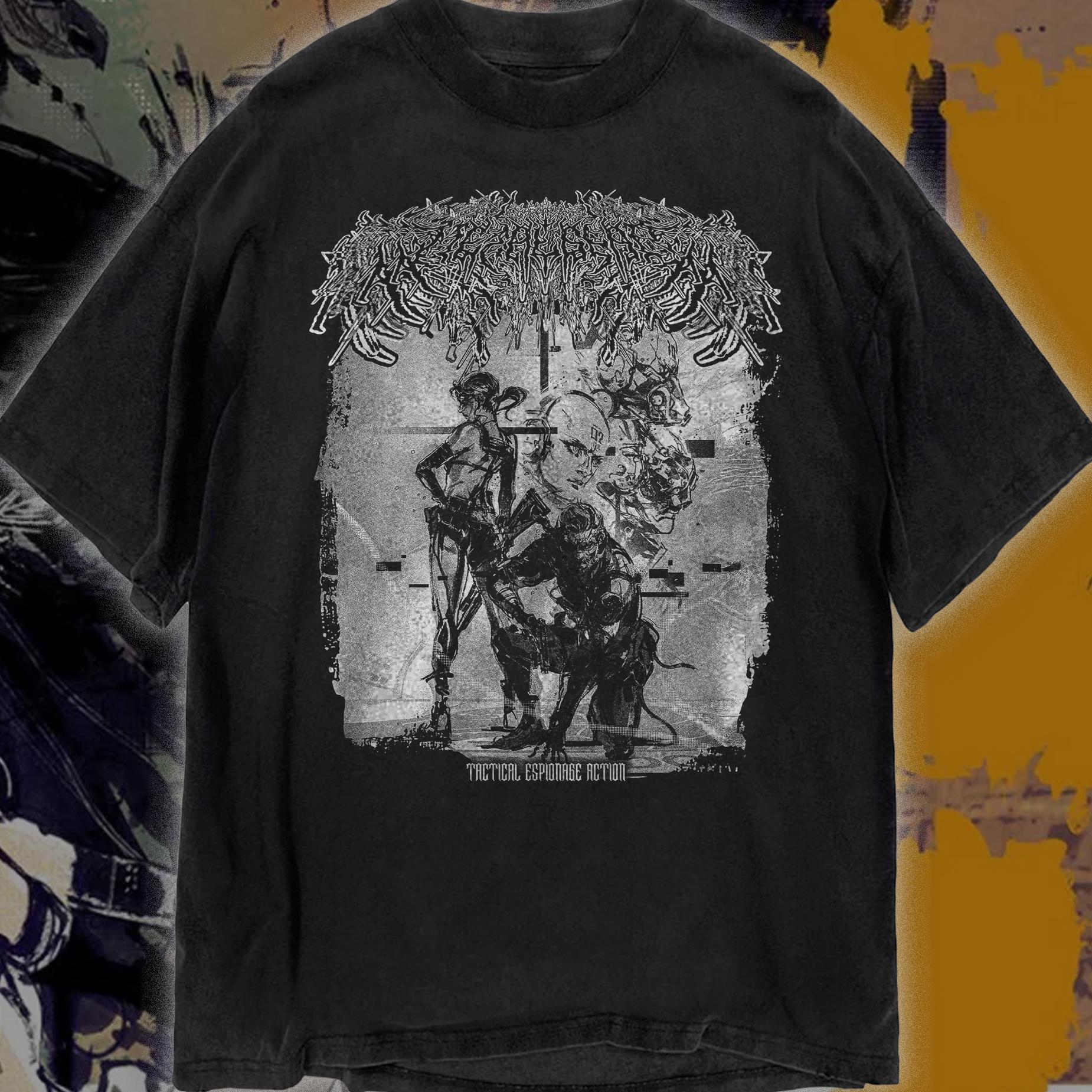 メタルギアソリッドTシャツ、ユニセックスメタルヘッドギフト