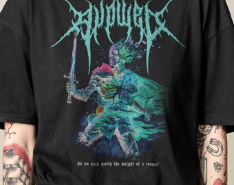 Avowed T-Shirt, Unisex Obsidian Entertainment Metal Band Video Game Merch