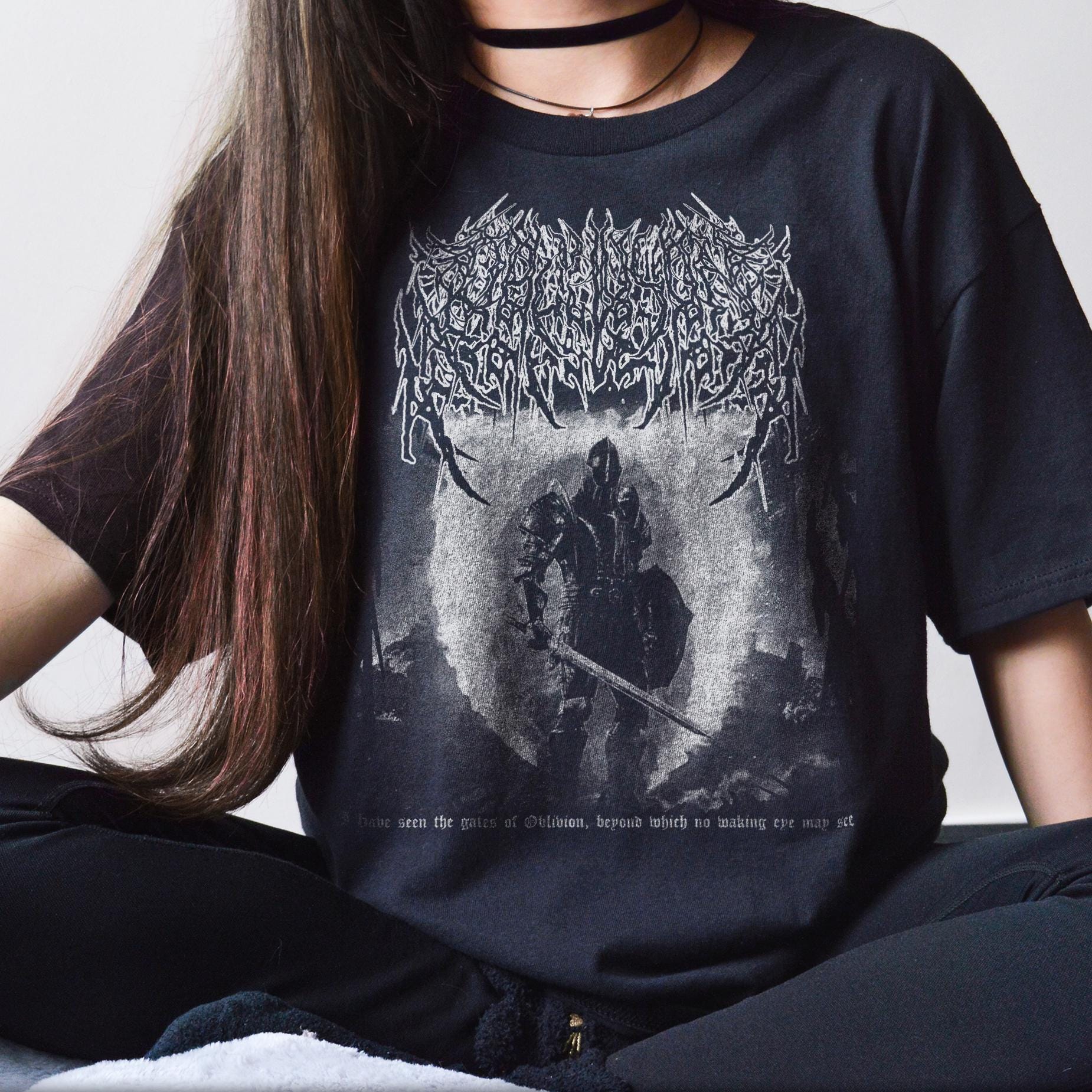 Oblivion Death Metal T-shirt, Elder Scrolls Gamer Gift - Etsy