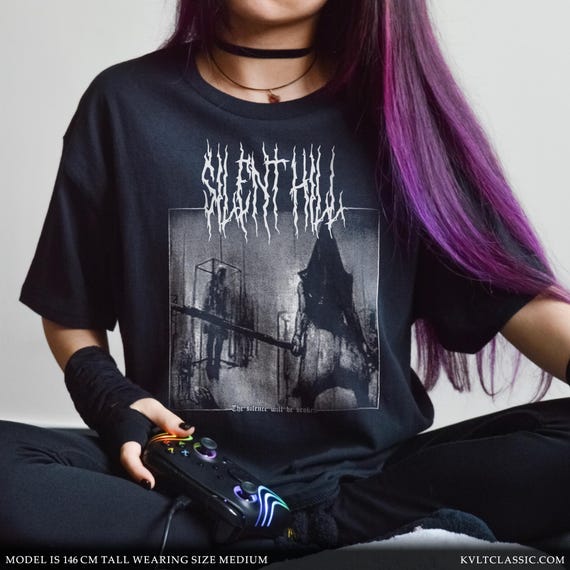 SILENT HILL 2 Tシャツ Lサイズ Silent Hill 2 Washed T Shirt Streetwear Hip Hop Fashion T