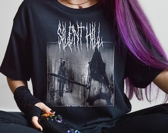 Silent Hill 2 T-Shirt, Unisex Pyramid Head Konami Metal Horror Video Game Tee