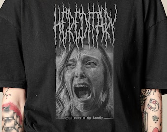 Hereditary T-Shirt, Unisex A24 2018 Black Metal Horror Film Tee
