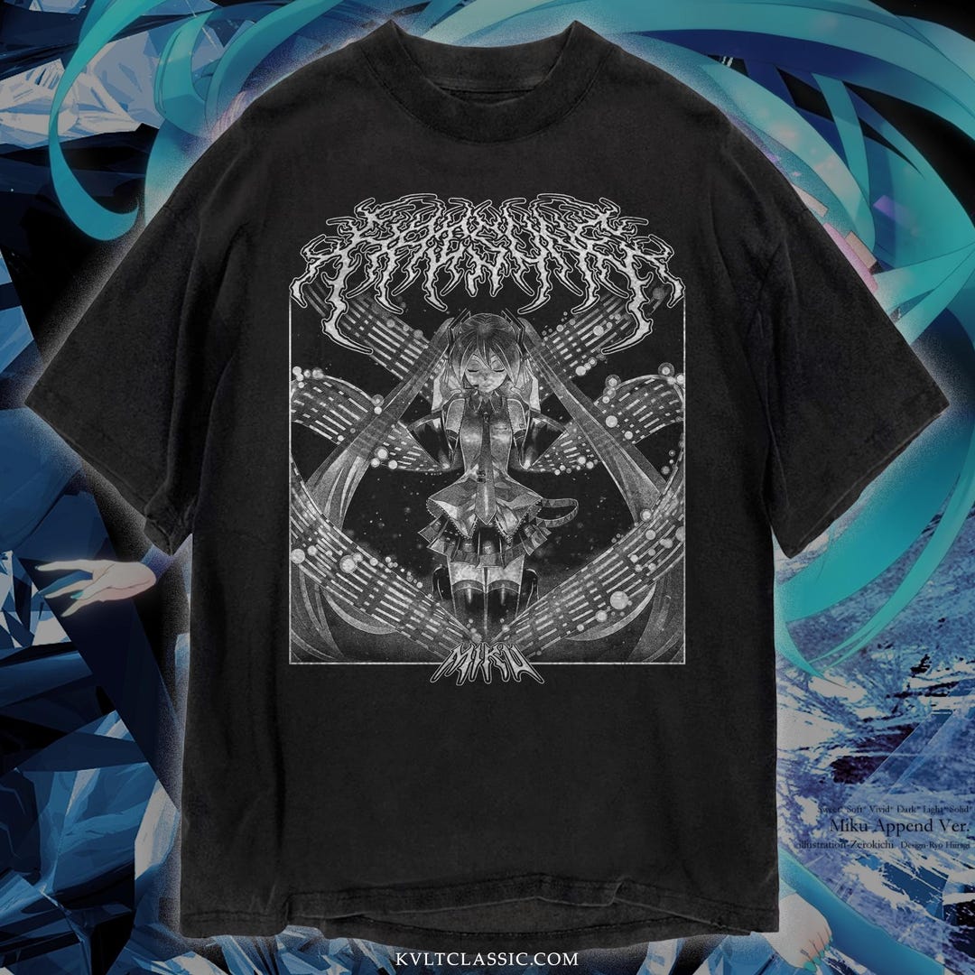 Hatsune Miku Metal Band T-shirt - Etsy