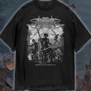 NieR: Automata T-Shirt, Unisex Cyber Sigilism Game Metal Fan Gift, Vintage Cyber Y2K Streetwear Apparel