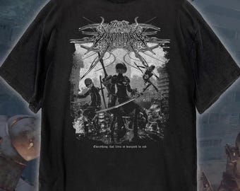 NieR: Automata T-Shirt, Unisex Cyber Sigilism Game Metal Fan Gift, Vintage Cyber Y2K Streetwear Apparel