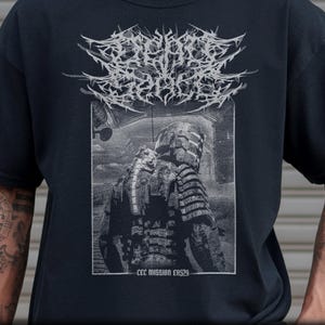 Dead Space T-Shirt, Unisex Death Metal Horror Video Game Black Tee