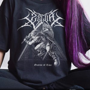 Camiseta de Zelda, Camiseta unisex de Link metálico de Ocarina of Time