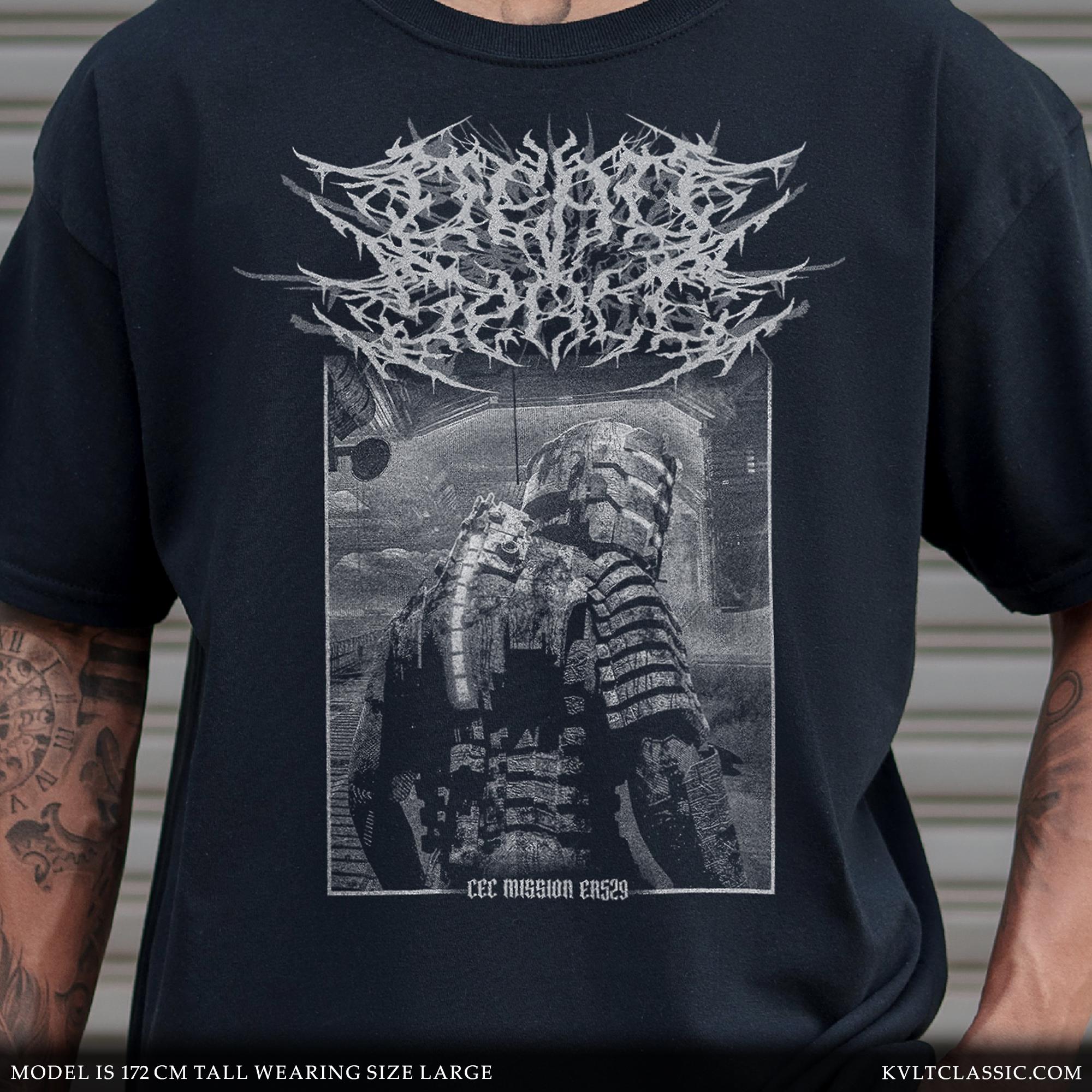 Dead Space T-Shirt, Unisex Death Metal Horror Video Game Black Tee