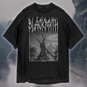Black Myth Wukong T-Shirt, Unisex Black Metal Style Game Science Shirt