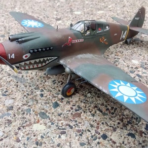 Pro-built 1/48 P-40b "Flying Tiger" AVG