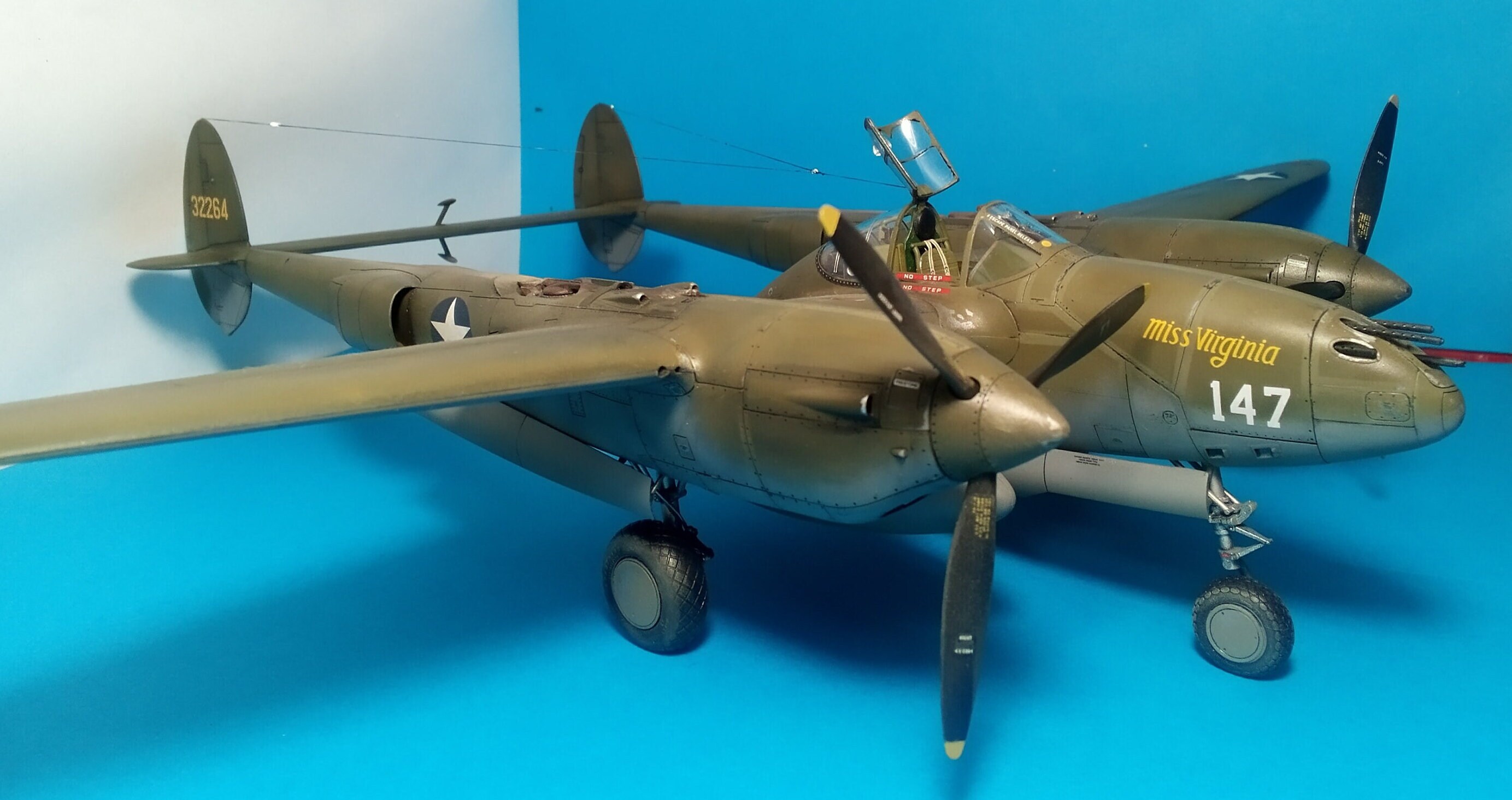1970's Modern Toys Japan Zylmex Dyna Flites Diecast P-38