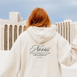 F1 Graphic Hoodie, Lando Norris, Unisex Sweatshirt, Cozy Hooded Jumper, Pretty F1 Pullover, Racing Fan Merch, Driver's Club #2 Design